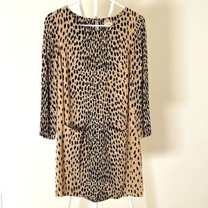 J Crew Leopard Shift Dress